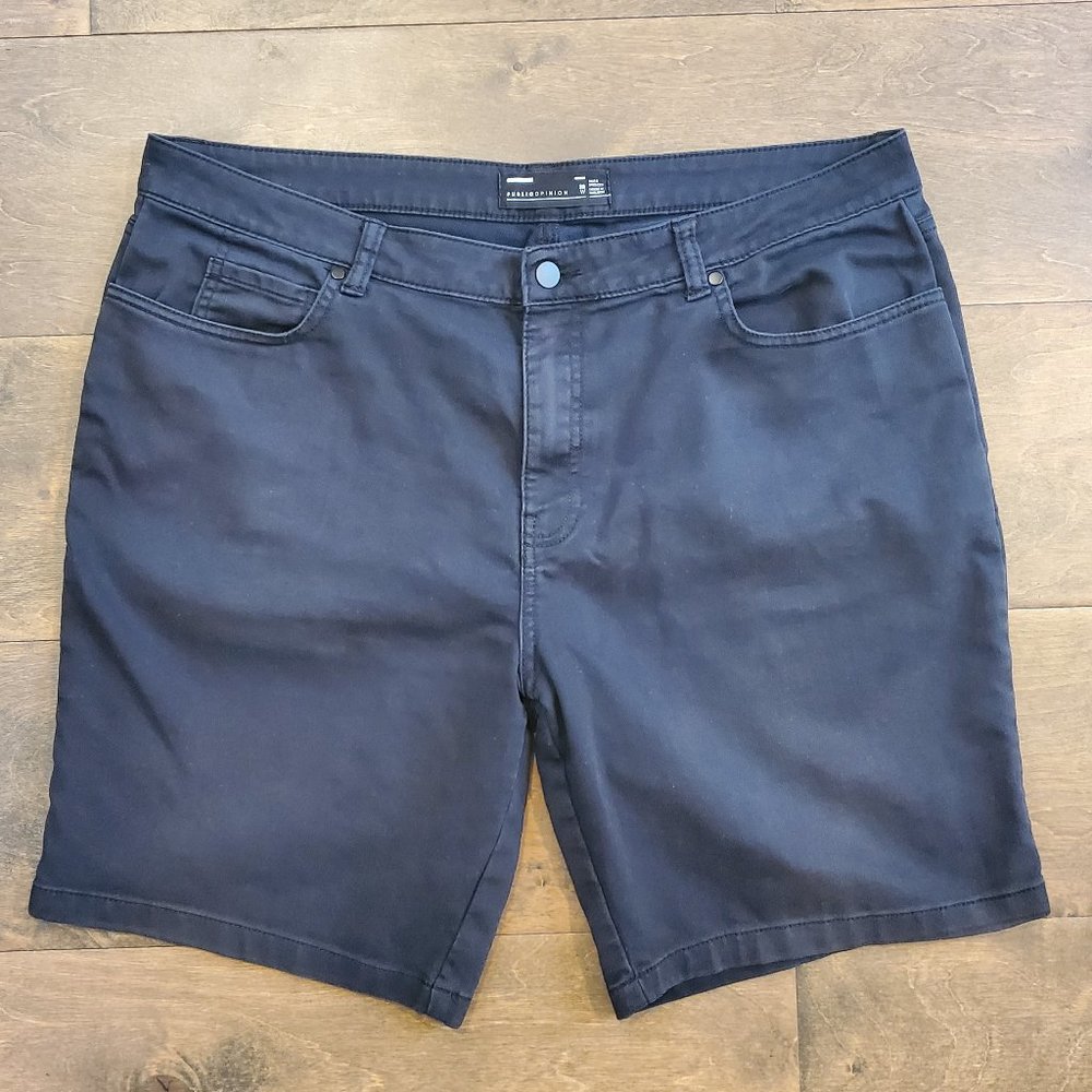 Public Opinion Men's Casual Short Black Size 38W